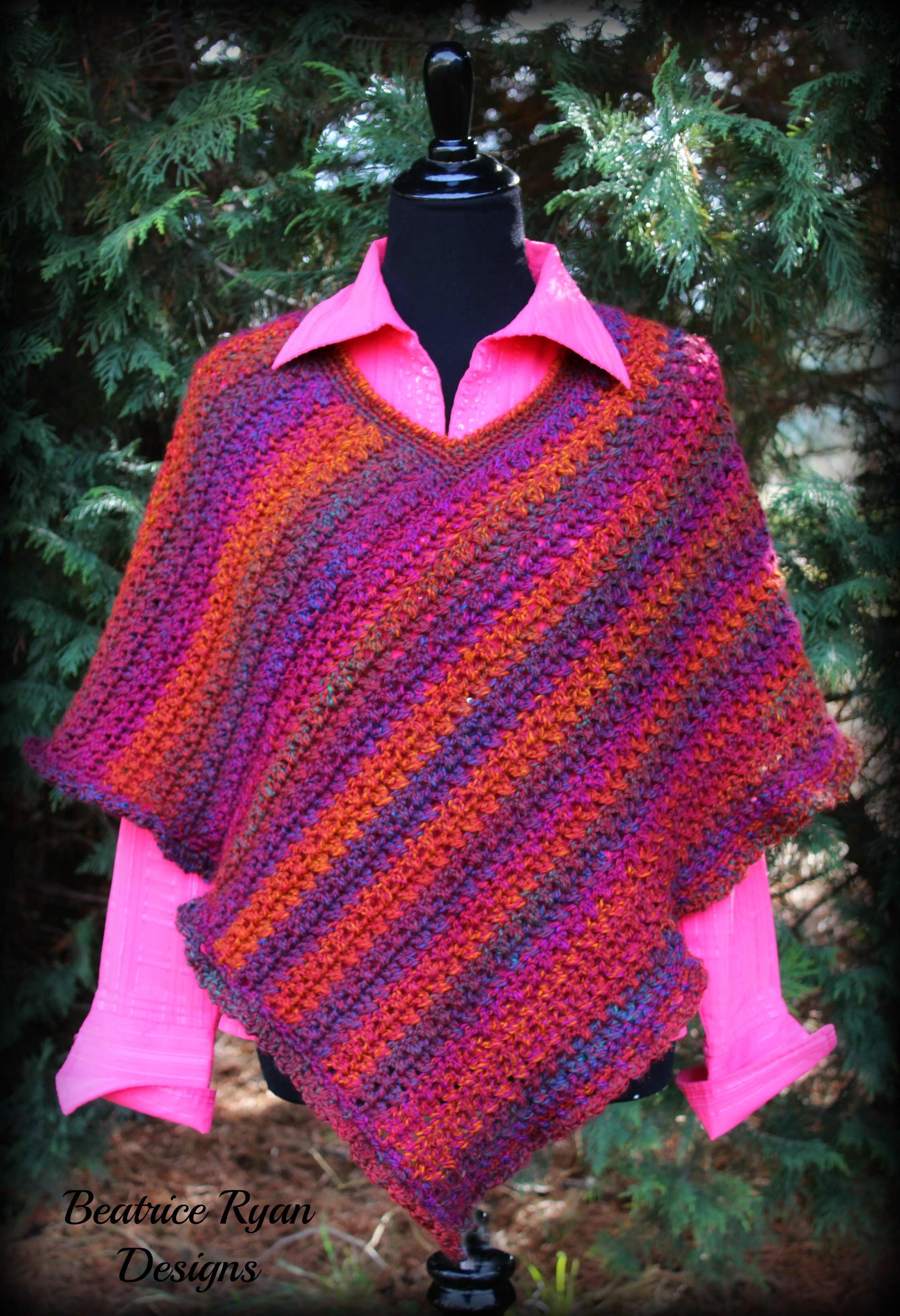 Effortless Chic Poncho ~Free Crochet Pattern! - ............Beatrice ...